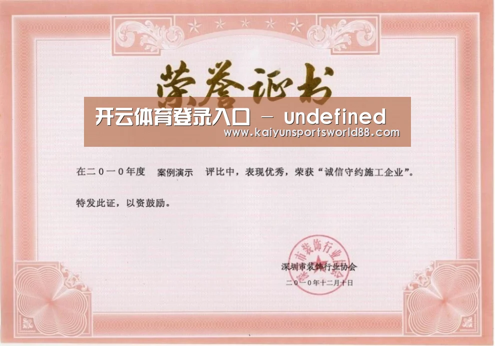 荣誉证书二(图1)
